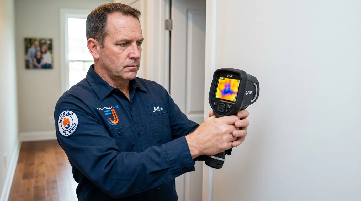 Thermal imaging leak detection by Johns Plumbing LLC in Eagle Grove